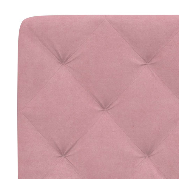 Rosa Samt Bettgestell 200x200 cm