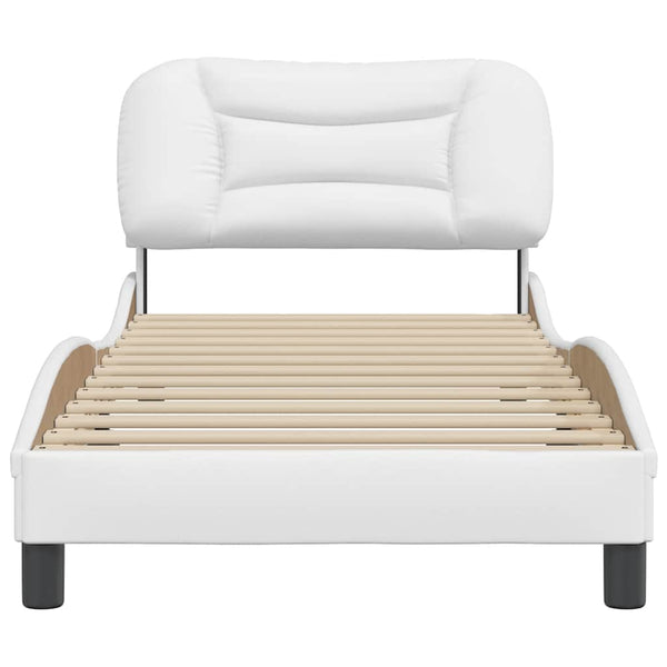 vidaXL Cadre de lit sans matelas « Hvar » Blanc 80x200 cm Similicuir