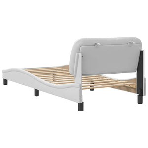 vidaXL Cadre de lit sans matelas « Hvar » Blanc 80x200 cm Similicuir