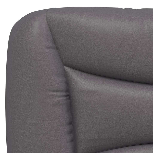 Bettgestell Grau 90x190 cm Kunstleder