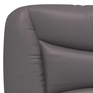 vidaXL Cadre de lit sans matelas "Hvar" gris 90x200 cm similicuir
