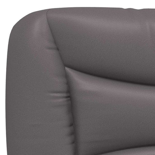 vidaXL Cadre de lit sans matelas « Hvar » Gris 100x200 cm Similicuir