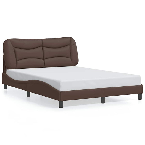 Bettgestell Braun 120x200 cm Kunstleder