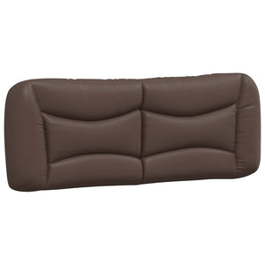 Bettgestell Braun 140x190 cm Kunstleder