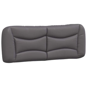 vidaXL Cadre de lit sans matelas "Hvar" Gris 140x190 cm Similicuir