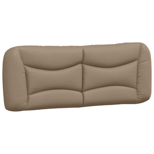 Bettgestell 140x190 cm Cappuccino-Braun Kunstleder