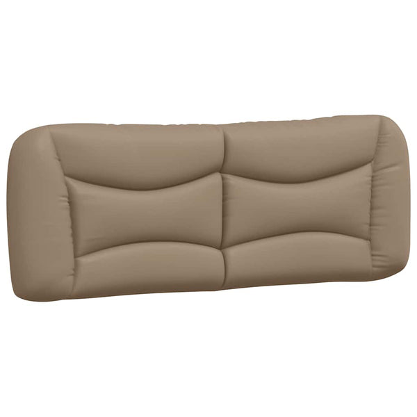 Bettgestell 140x190 cm Cappuccino-Braun Kunstleder