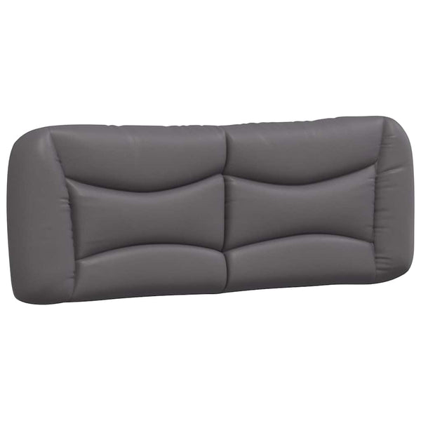 vidaXL Cadre de lit sans matelas "Hvar" gris 140x200 cm similicuir