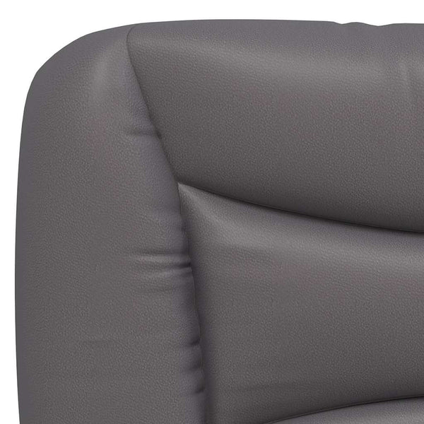 vidaXL Cadre de lit sans matelas "Hvar" gris 140x200 cm similicuir