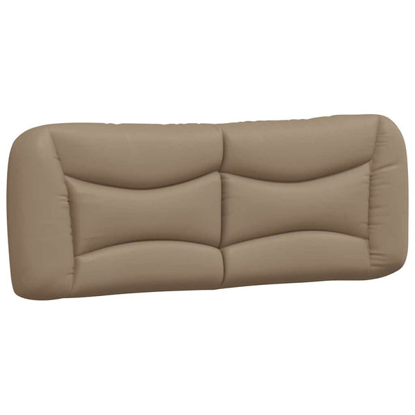 Bettgestell 140x200 cm Cappuccino-Braun Kunstleder