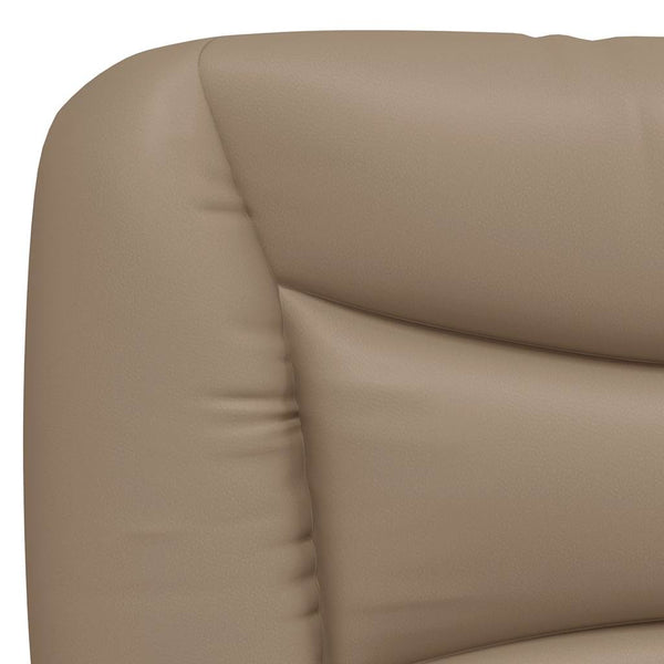 Bettgestell 140x200 cm Cappuccino-Braun Kunstleder