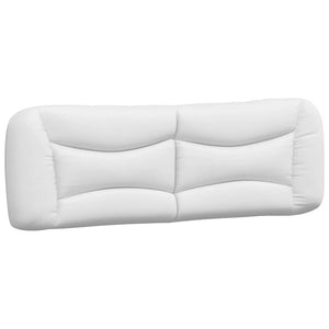 vidaXL Cadre de lit sans matelas "Hvar" Blanc et noir 160x200 cm Similicuir