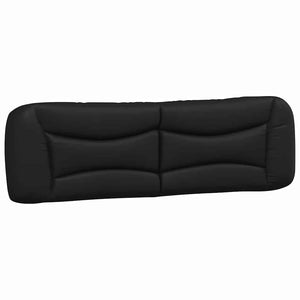 vidaXL Cadre de lit sans matelas "Hvar" Noir 180x200 cm Similicuir