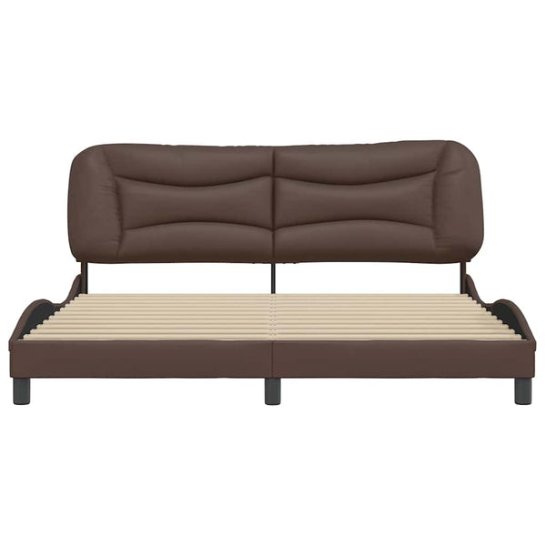 vidaXL Cadre de lit sans matelas « Hvar » marron 180x200 cm en similicuir