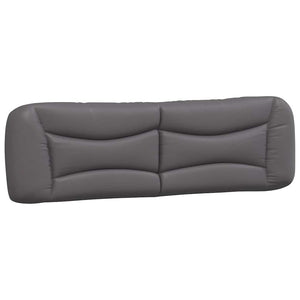 vidaXL Cadre de lit sans matelas "Hvar" Gris 180x200 cm Similicuir