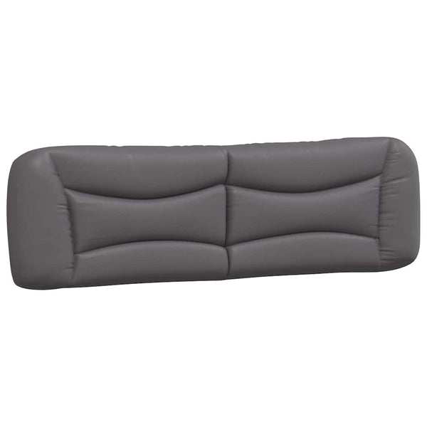 vidaXL Cadre de lit sans matelas "Hvar" Gris 180x200 cm Similicuir