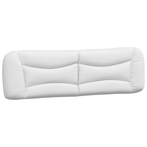 vidaXL Cadre de lit sans matelas « Hvar » Blanc et noir 180x200 cm Cuir synthétique