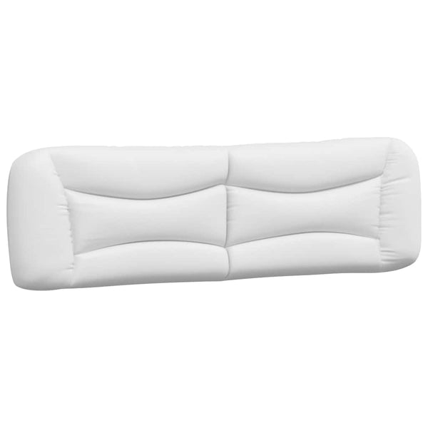vidaXL Cadre de lit sans matelas « Hvar » Blanc et noir 180x200 cm Cuir synthétique