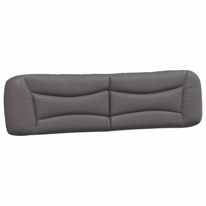 vidaXL Cadre de lit sans matelas "Hvar" Gris 200x200 cm Similicuir