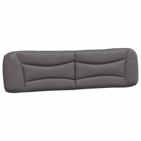vidaXL Cadre de lit sans matelas "Hvar" Gris 200x200 cm Similicuir