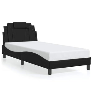 Bettgestell Viana 80x200 cm, Kunstleder Schwarz
