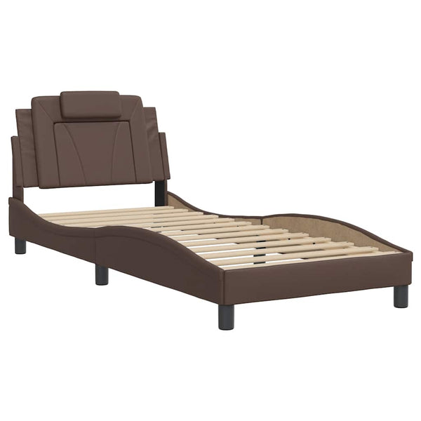 vidaXL Cadre de lit « Viana » sans matelas marron 80x200 cm similicuir