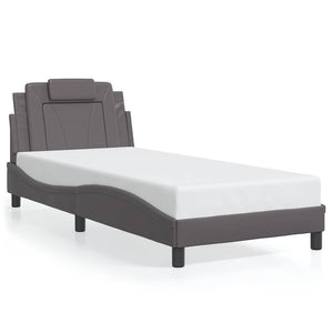 vidaXL Cadre de lit « Viana » sans matelas, gris 80x200 cm, similicuir