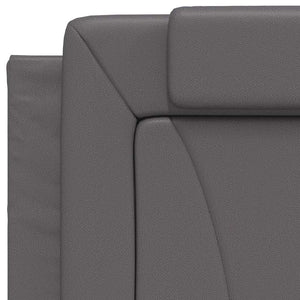vidaXL Cadre de lit « Viana » sans matelas, gris 80x200 cm, similicuir