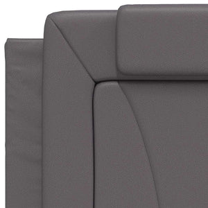 vidaXL Cadre de lit "Viana" sans matelas gris 90x190 cm similicuir