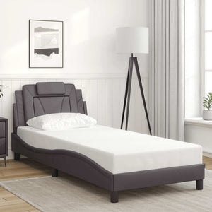 vidaXL Cadre de lit "Viana" sans matelas gris 90x190 cm similicuir