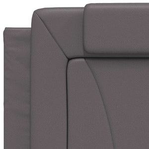 vidaXL Cadre de lit « Viana » sans matelas gris 90x200 cm en similicuir
