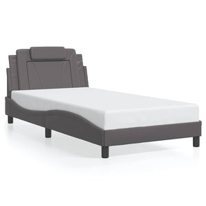 vidaXL Cadre de lit « Viana » sans matelas gris 100x200 cm similicuir
