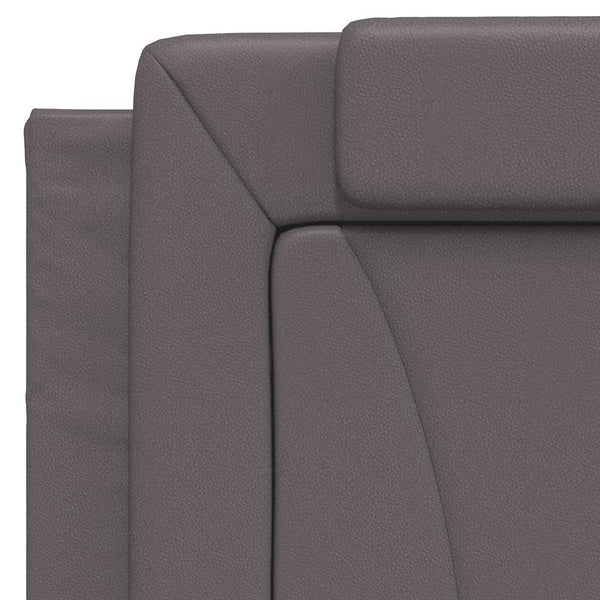 vidaXL Cadre de lit « Viana » sans matelas gris 100x200 cm similicuir