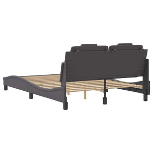vidaXL Cadre de lit « Viana » sans matelas gris 120x200 cm similicuir