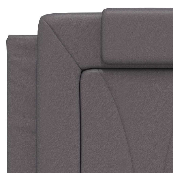 vidaXL Cadre de lit « Viana » sans matelas gris 120x200 cm similicuir