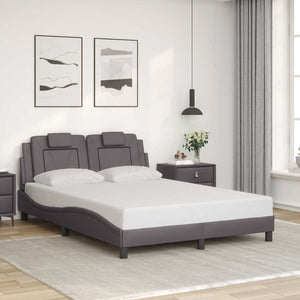 vidaXL Cadre de lit « Viana » sans matelas gris 120x200 cm similicuir
