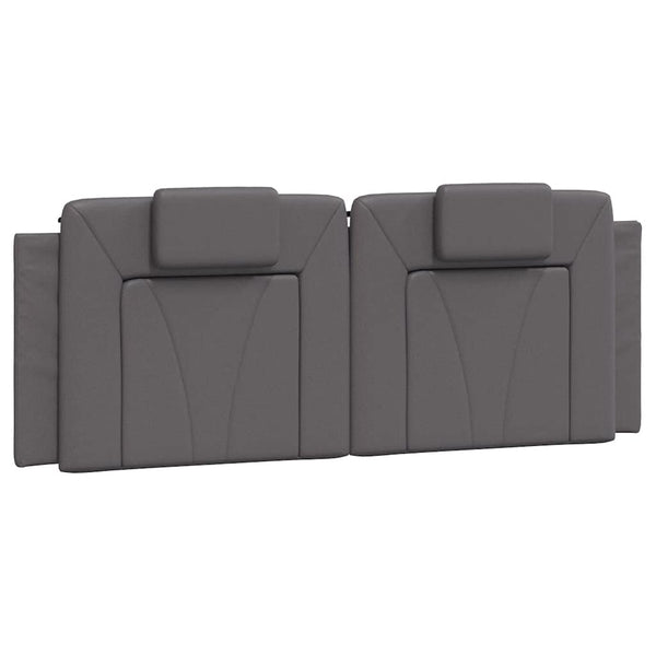 vidaXL Cadre de lit « Viana » sans matelas gris 140x200 cm similicuir