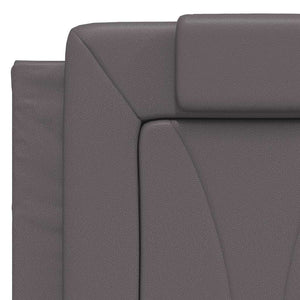 vidaXL Cadre de lit « Viana » sans matelas gris 140x200 cm similicuir