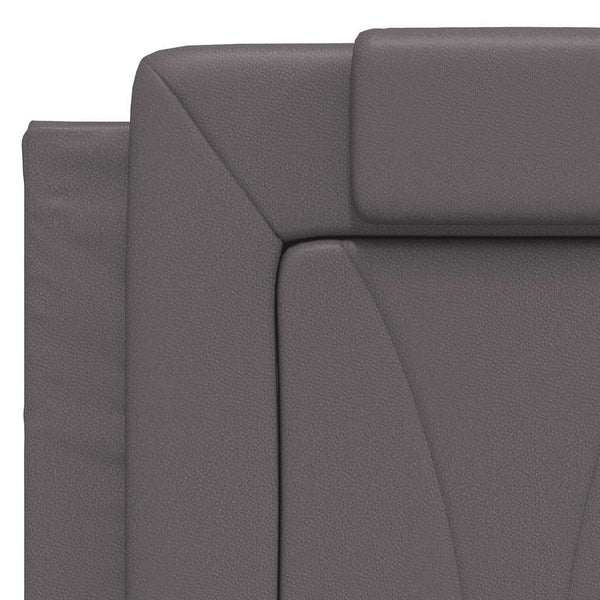 vidaXL Cadre de lit « Viana » sans matelas gris 140x200 cm similicuir
