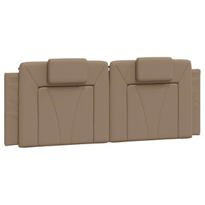 vidaXL Cadre de lit « Viana » sans matelas marron cappuccino 140x200 cm en similicuir
