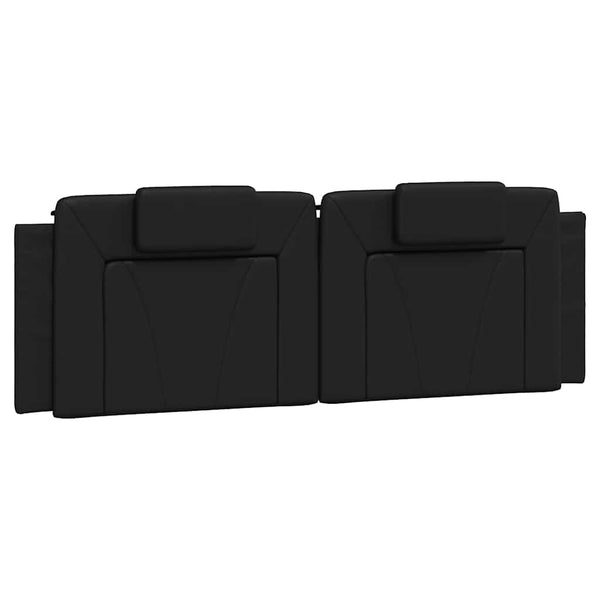 Bettgestell Viana 160x200 cm Schwarz Kunstleder