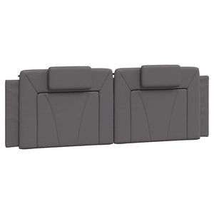 Bettgestell Viana 160x200 cm Grau Kunstleder