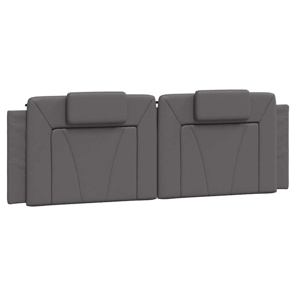 Bettgestell Viana 160x200 cm Grau Kunstleder