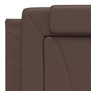 Bettgestell Viana Braun 180x200 cm Kunstleder