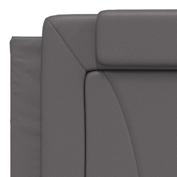 Bettgestell Viana Grau 180x200 cm Kunstleder