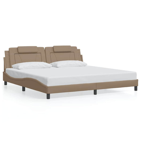 Bettgestell Viana Cappuccino-Braun 200x200 cm