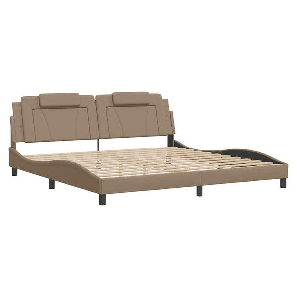 Bettgestell Viana Cappuccino-Braun 200x200 cm