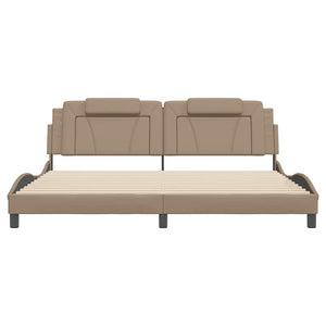 Bettgestell Viana Cappuccino-Braun 200x200 cm
