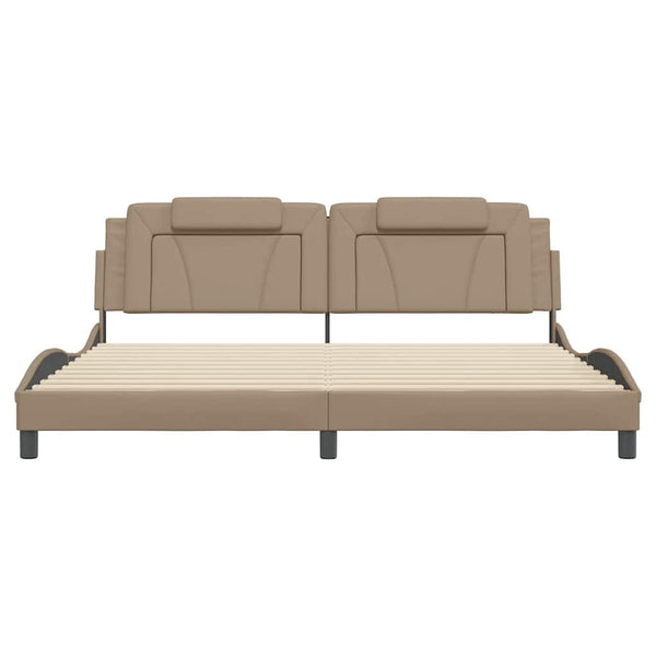 Bettgestell Viana Cappuccino-Braun 200x200 cm