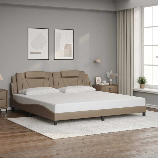 Bettgestell Viana Cappuccino-Braun 200x200 cm